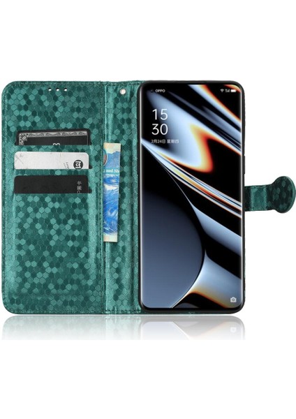 Oppo Bulmak Için Kılıf X5 Pro Manyetik Toka Geometrik Desen Deri Cüzdan (Yurt Dışından)