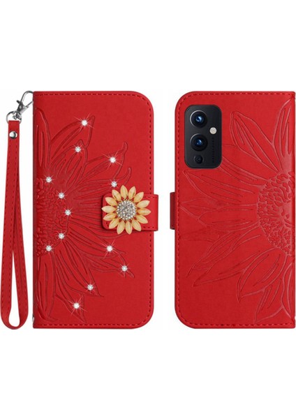 Colorful Shop Oneplus 9 Telefon Kılıfı Için Kılıf Darbeye Tpu Kabuk Kapak Cüzdan Kredi Pu (Yurt Dışından)