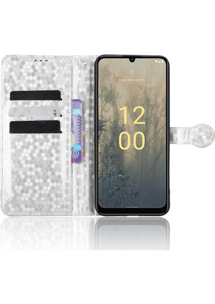 Nokia C31 Için Kılıf Geometrik Desen Deri Cüzdan Kapak Manyetik Toka (Yurt Dışından) fırsatları