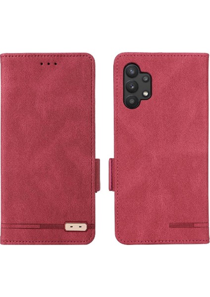 Samsung Galaxy A32 5g Deri Folio Flip Case Koruyucu Kapak (Yurt Dışından)