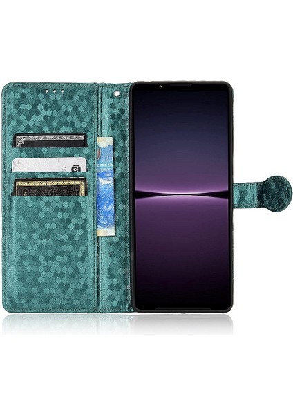 Sony Xperia 1 Iv Manyetik Toka Geometrik Desen Deri Cüzdan Için Kılıf (Yurt Dışından) modelleri