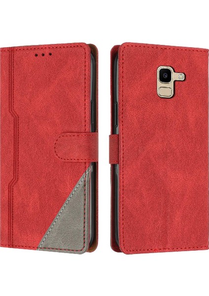 Samsung Galaxy A8 2018/A5 2018 Pu Deri Handy Standı Kartı (Yurt Dışından)