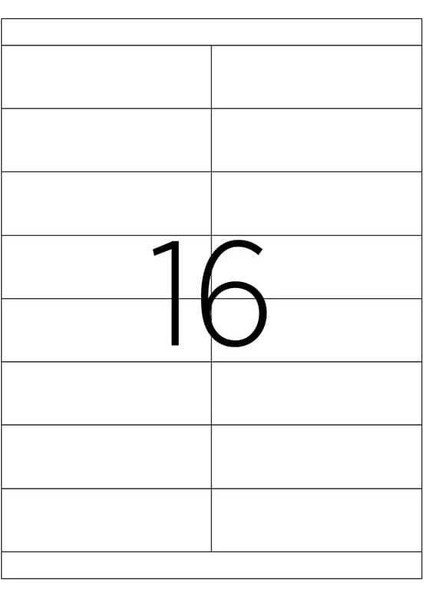 Laser Etiket Kod 2216 105MM x 35MM modelleri