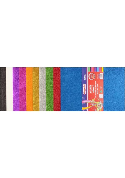 Simli Eva 20X30CM Karışık 10 Renk