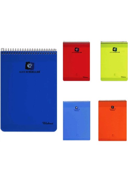 Spiralli Polipropilen Kapak Dik Kareli A4 80 Yaprak