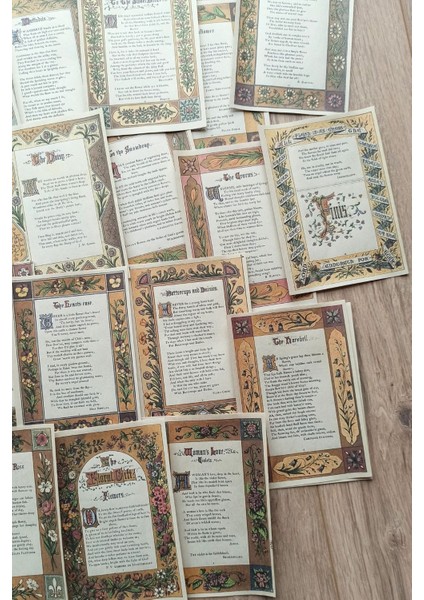 27 Adet Eskitme Vintage Kitap Sayfası Scrapbook Kağıt Seti Bullet Journal Dekupaj Kağıdı