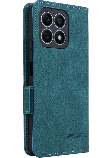 Kart Tutucu Kickstand ile Onur X8A Deri Folio Flip Case Için Kılıf (Yurt Dışından) modelleri
