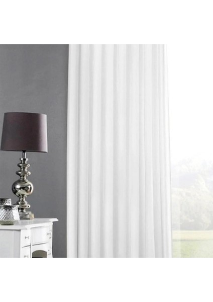 Lüks Güneşlik Beyaz Saten Perde Dikim modelleri