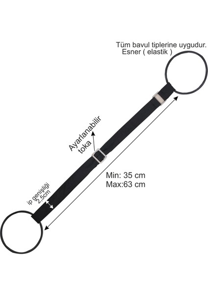 Bavul Valiz Taşıma Askısı Bagaj Bavul Kemeri Bavula Çanta Ekleme Çanta Bağlama Ayarlı Tokalı