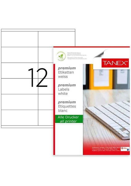 Laser Etiket Kod 2512 105MM x 46MM fiyatları