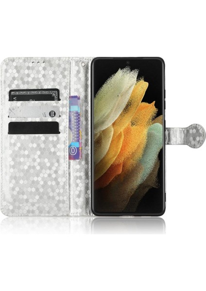 Samsung Galaxy S21 Ultra Deri Cüzdan Kapak Manyetik Toka (Yurt Dışından) fırsatları