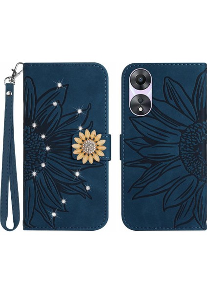 Oppo Oppo 8t 4g Telefon Kılıfı Için Pu Deri Kapak Çevirin Kart Tutucu Tpu (Yurt Dışından)