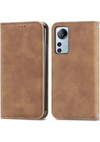 Xiaomi 12 Lite Için Kılıf Cüzdan Kapak Çevirin Basit Iş Darbeye Vaka (Yurt Dışından)