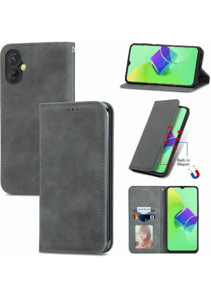 Tecno Spark 9 Pro Deri Çanta Basit Iş Kordon Cüzdan Için Kılıf (Yurt Dışından) fiyatları