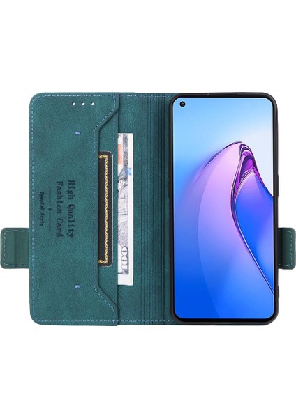 Oppo Oppo 8t 4g Deri Için Kılıf Folio Flip Case ile Tam Koruma (Yurt Dışından)