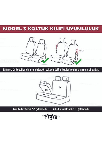 Ford Connect Hafif Ticari 2004-2010 Aracınıza Uyumlu Koltuk Kılıfı Ticari Mavi Siyah