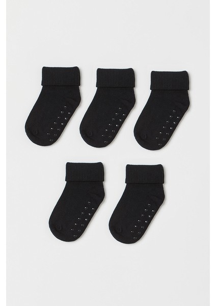 Mem Socks 6'lı Organik Pamuklu Kaydırmaz  Bebek/çocuk Çorabı