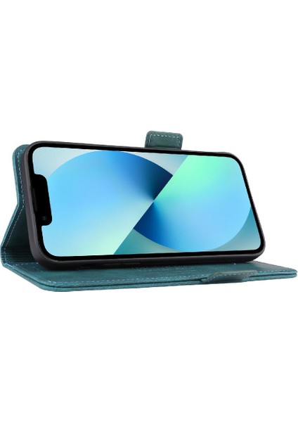 Iphone 14 Için Kılıf Pro Koruyucu Kapak Deri Kart ile Folio Flip Case (Yurt Dışından)