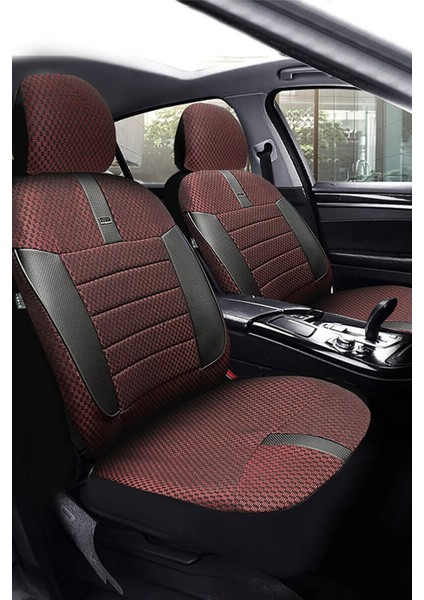 Ford Connect Hafif Ticari 2015-2019 Aracınıza Uyumlu Koltuk Kılıfı Ticari Kırmızı Syh