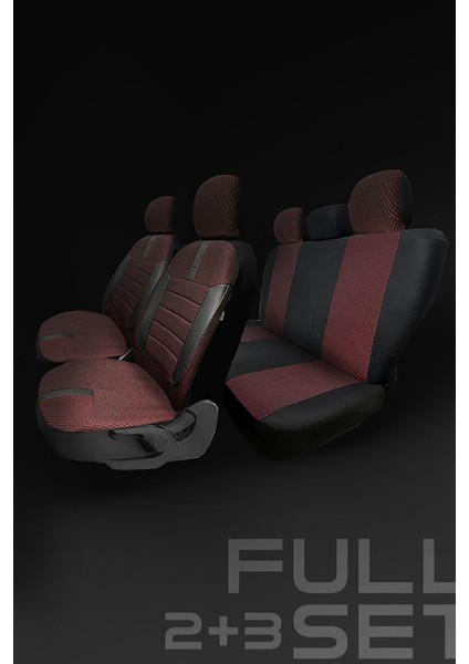 Ford Connect Hafif Ticari 2015-2019 Aracınıza Uyumlu Koltuk Kılıfı Ticari Kırmızı Syh modelleri