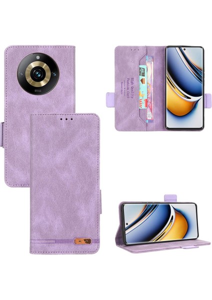Realme 11 Pro Deri Folio Flip Case Tam Koruma Kartı Için Kılıf (Yurt Dışından)