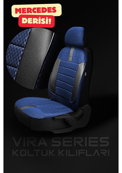 Volkswagen Polo Classic Hatchback 2004-2008 Aracınıza Uyumlu Koltuk Kılıfı Ticari Mavi Siyah fiyatları