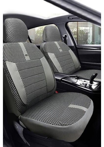 Dacia Lodgy Hachback 2007-2012 Aracınıza Uyumlu Koltuk Kılıfı Vira Ticari Gri