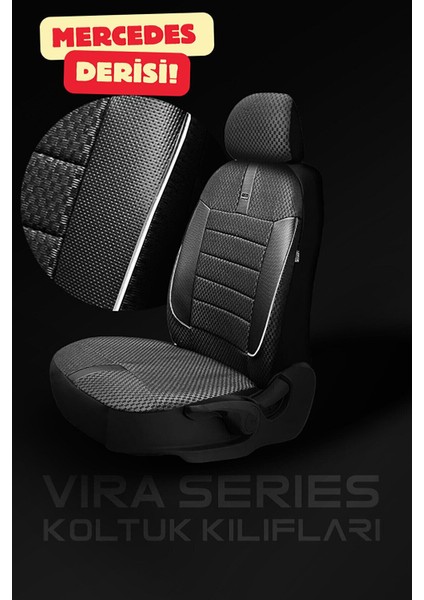 Opel Combo Camli Van 2019 Aracınıza Uyumlu Koltuk Kılıfı Ticari Siyah Byz