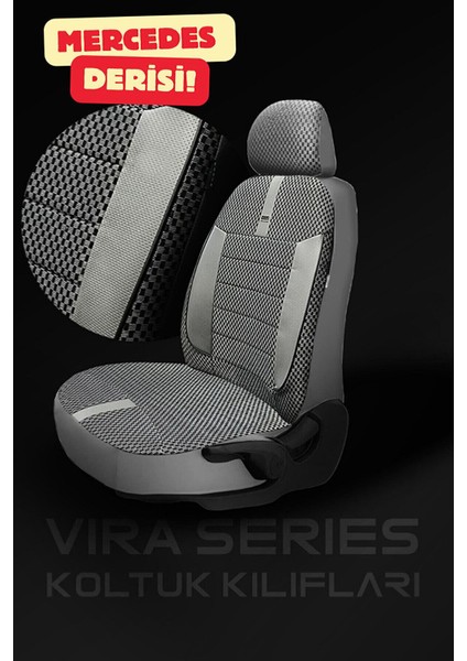 Honda C-Rv Jeep Suv 2014-2018 Aracınıza Uyumlu Koltuk Kılıfı Vira Ticari Gri fiyatları