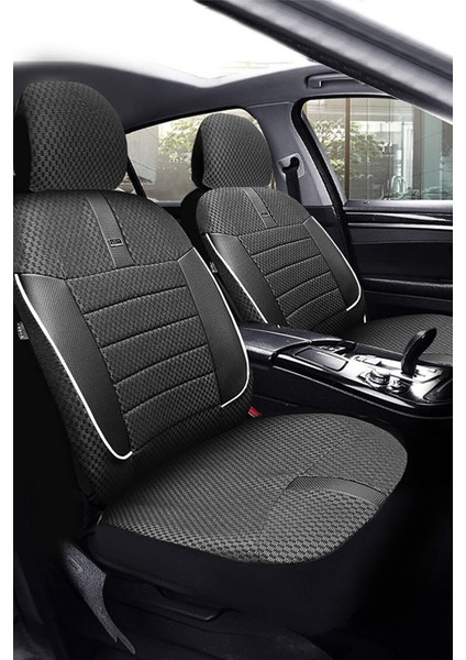 Fiat Stilo Hachback 2001-2006 Aracınıza Uyumlu Koltuk Kılıfı Ticari Siyah Byz
