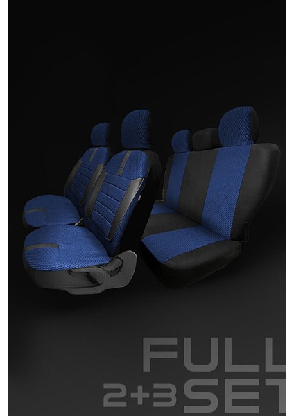 Seat Toledo Sedan 2012 Aracınıza Uyumlu Koltuk Kılıfı Ticari Mavi Siyah modelleri