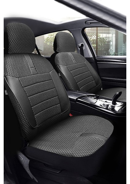 Ford Focus Titanyum Hachback Sedan 2005-2011 Aracınıza Uyumlu Koltuk Kılıfı Vira Ticari Siyah Kırmı