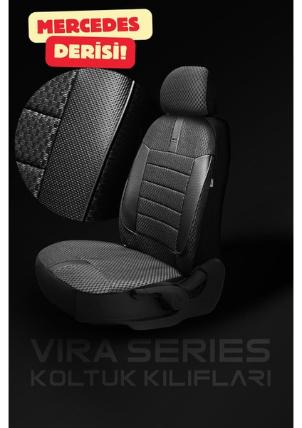 Fiat Egea Sedan 2016 Aracınıza Uyumlu Koltuk Kılıfı Vira Siyah fiyatları