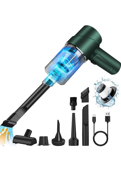 Handhd Vacuum Cleaner, Wiress 6000PA, Mini Car Vacuum Cleaner , Light Weight Portable Vacuum Cleaner (Yurt Dışından)