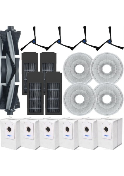 Deebot X2 Omni/max/pro Ektrikli Süpürge Aksesuar Seti Için Yedek Parçalar, Ana Fırça Paspas Filtresi Vakum Torbaları (Yurt Dışından)