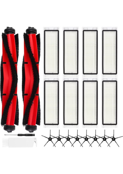 Roborock Q5 / Q5+ Plus Robot Vakum Süpürücü Ana Yan Fırçalar Hepa Filtreleri Yedek Aksesuarlar Kiti (Yurt Dışından)
