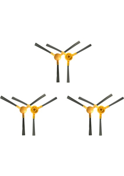 6 Adet Yan Fırçalar T550W T560H Robotlu Süpürge Yedek Ev Temizlik Aksesuarları Dayanıklı (Yurt Dışından)
