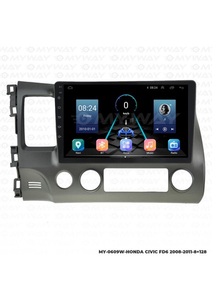 Honda Fd 6 Android 8gb Ram 128GB Rom QLED Ekran Carplay Navigasyon Multimedya