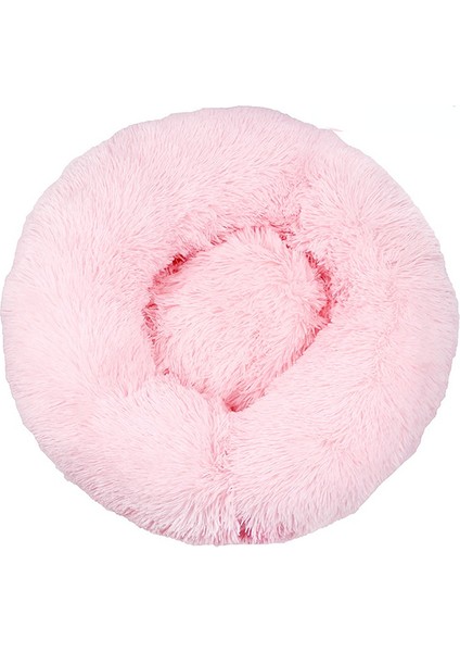 Köpek Kulübesi Ayrılabilir Kedi Kulübesi Peluş Yuvarlak Derin Uyku Sıcak Ped 50cm (Yurt Dışından)