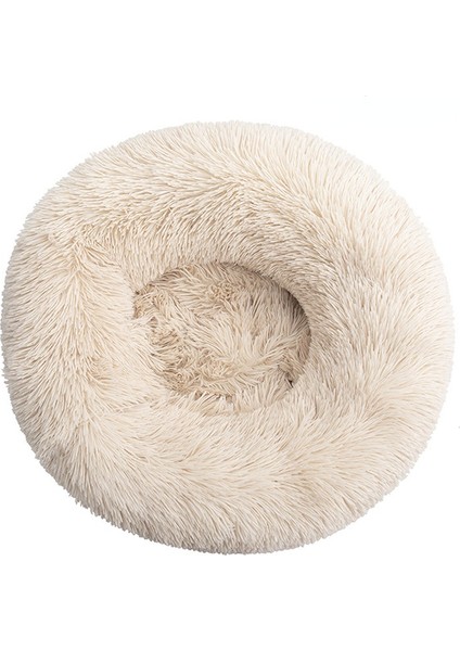 Köpek Kulübesi Ayrılabilir Kedi Kulübesi Peluş Yuvarlak Derin Uyku Sıcak Ped 50cm (Yurt Dışından)