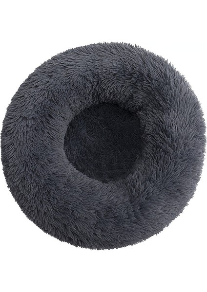Köpek Kulübesi Ayrılabilir Kedi Kulübesi Peluş Yuvarlak Derin Uyku Sıcak Ped 50cm (Yurt Dışından)