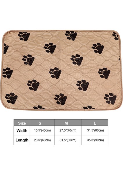 Su Geçirmez Pet Bebek Bezi Mat Yeniden Kullanılabilir Köpek Idrar Pedi M (Yurt Dışından)