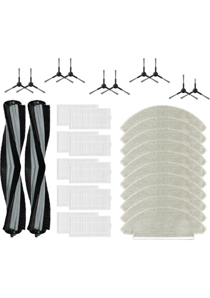 Replacement Parts For Alpha 2 Pro / V5 V-RVCLM27B V-RVCLM40B Vacuum Cleaner Main Side Brush Filter Mop (Yurt Dışından)