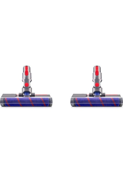 2x Yumuşak Rulo Fırça Kafası V7 V10 V11 V15 Akülü Çubuk Ektrikli Süpürger Parçaları Parke Zemin Eki (Yurt Dışından)