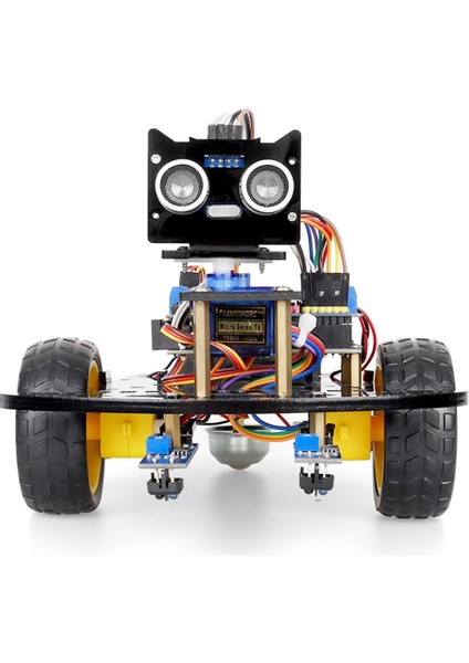 Hat Izleme ve Englerden Kaçınma Eğitim Seti ile Programlama Prsi Için 2WD Robot Araba Kitleri (Yurt Dışından)