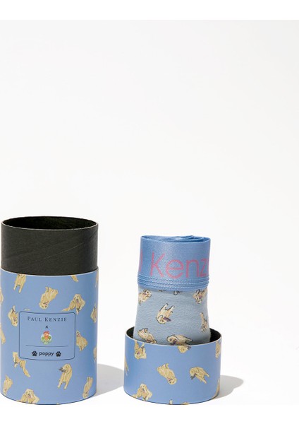 x Kurtaran Ev - Desenli Erkek Boxer - Poppy