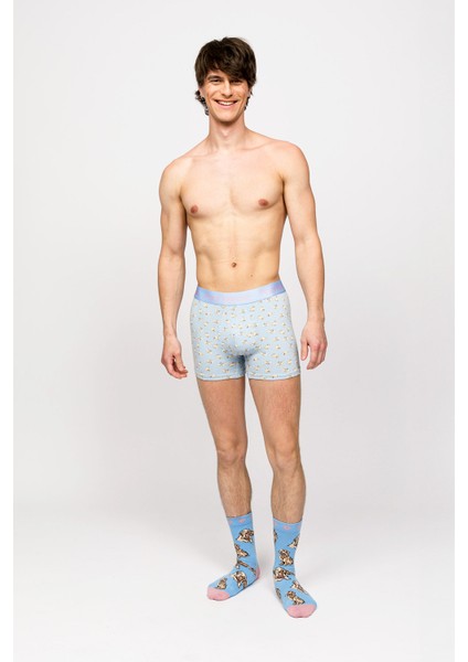 x Kurtaran Ev - Desenli Erkek Boxer - Poppy modelleri