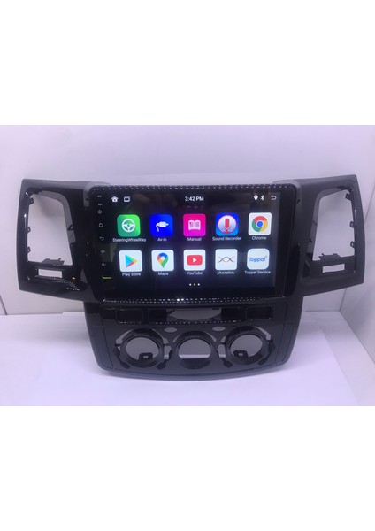 Toyota Hilux Android 8gb Ram 128GB Rom QLED Ekran Carplay Navigasyon Multimedya