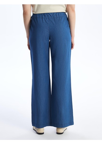 Lcwaıkıkı Classic Beli Lastikli Wideleg Kadın Jean Pantolon