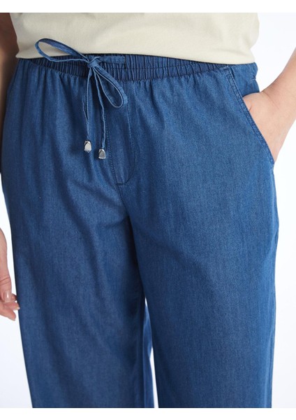 Lcwaıkıkı Classic Beli Lastikli Wideleg Kadın Jean Pantolon